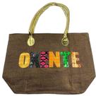 Bolsa De Praia Palha Feminina Com Zíper De Ombro Oxente Sacola Ecobag Tote Juta Com Alça Dourada marrom Bolsa De Praia Palha Feminina Com Zíper De Ombro Oxente Sacola Ecobag Tote Juta Com Alça Dourada marrom