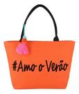 Bolsa De Praia Sacola Impermeável Feminina Moda Praia Amo o Verão Piscina Ecobag