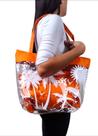 Bolsa de praia transparente com necessarie impermeavel