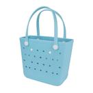 Bolsa de praia UekeKicg Rubber impermeável lavável azul água