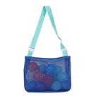 Bolsa de praia UTTPLL, malha colorida, ajustável para crianças, azul marinho e lago