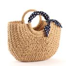 Bolsa de Praia YXILEE Grande de Palha Feita à Mão 42cm Bolsa de Praia YXILEE Grande de Palha Feita à Mão 42cm