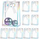 Bolsa de presente Aliceset Clear Plastic 12 peças com fita 18x26x8cm