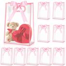 Bolsa de presente Aliceset Clear Plastic 12 peças com fita 18x26x8cm