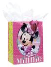 Bolsa de presente Hallmark 13 Large Minnie Mouse com papel de seda Bolsa de presente Hallmark 13 Large Minnie Mouse com papel de seda