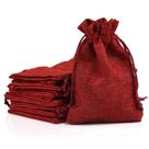 Bolsa de presente Naler, bolsa de Natal com cordão, serapilheira, vermelha, 24 unidades Bolsa de presente Naler, bolsa de Natal com cordão, serapilheira, vermelha, 24 unidades