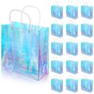 Bolsa de presente Sherr Holographic Reutilizável Iridescente PVC 20x20x8cm