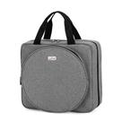 Bolsa de projeto de bordado LodrID Square Storage Tote Grey Nylon