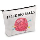 Bolsa de projeto de tricô JXGZSO I Like Big Balls Bolsa de crochê