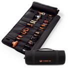 Bolsa de rolo de ferramentas Foxrino Heavy Duty Tool Roll Bolsa preta