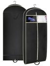 Bolsa de roupa de viagem MISSLO 43 reforçada com bolso com zíper preta Bolsa de roupa de viagem MISSLO 43 reforçada com bolso com zíper preta