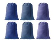 Bolsa de roupa suja YETHAN Extra Large Travel com cordão, 6 peças, azul