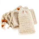 Bolsa de Sabonete AMAHOMESA de Sisal Natural (Pacote com 4)