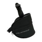 Bolsa de Selim Bike MTB Preta 0,45L Fixação em tiras autocolantes Nylon
