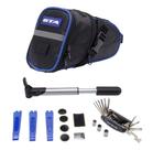 Bolsa de Selim GTA com Kit de Ferramentas Preto/Azul Bolsa de Selim GTA com Kit de Ferramentas Preto/Azul