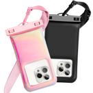Bolsa de telefone Foweroty, capa flutuante impermeável, 7", rosa, preta