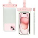 Bolsa de telefone impermeável wellhouse IPX8 7 polegadas rosa luminoso
