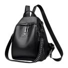 Bolsa De Trabalho Feminina Couro Social Bag Moda De Ombro Casual Alça Costa Preta Reforçada Transversal