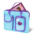 Bolsa de transporte Annmore para laptop educacional LexiBook azul/roxa