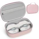 Bolsa de transporte de bombas de mama compatível com a maioria das bombas de mama vestíveis, bolsa de extração de leite vestível Hard Shell com bandeja removível à prova d'água, bolsa de armazenamento de bomba de mama