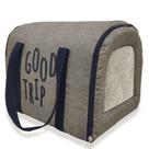 Bolsa de Transporte Fábrica Pet New Collection Bege para Cães e Gatos