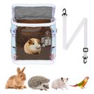 Bolsa de transporte para cobaia, hamster, ouriço com garrafa de água