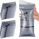 Bolsa de urina portátil de 700 ml para viagem de carro de emergência, 20 unidades, cinza