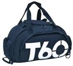 Bolsa de Viagem Academia Fitness 35L Esportiva em Fibra Sintetica 48cm azul escuro