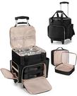 Bolsa de viagem com rodinhas para cabeleireiro Prokva com isolamento térmico Bolsa de viagem com rodinhas para cabeleireiro Prokva com isolamento térmico