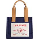 Bolsa de viagem feminina True Religion Mini azul marinho 20x18x10 cm