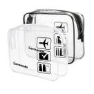 Bolsa de viagem Lermende Clear aprovada pela TSA para mulheres e homens Bolsa de viagem Lermende Clear aprovada pela TSA para mulheres e homens