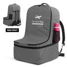 Bolsa de viagem para assento de carro LUXJA com alças de mochila acolchoadas cinza