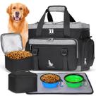 Bolsa de viagem para cães IGOLUMON Large com recipientes e tigelas para alimentos Bolsa de viagem para cães IGOLUMON Large com recipientes e tigelas para alimentos