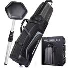 Bolsa de viagem para golfe GEAVOUED com estrutura rígida e rodas superiores