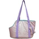 Bolsa De viagem Pet Rosa E Lilás Para Caes E Gatos Passeios Conforto M