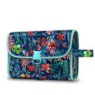 Bolsa de viagem portátil para cosméticos de higiene pessoal Fintie, grande e resistente à água, organizadora de maquiagem suspensa, estojo de armazenamento para mulheres e meninas (Jungle Night)