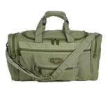 Bolsa de viagem transversal lona reforçada resistente 50L verde