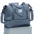 Bolsa de viagem WONHOX, bolsa de ginástica impermeável para mulheres, azul