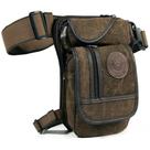 Bolsa Drop Leg KPYWZER Thigh para homens e mulheres em tela de café