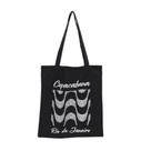 Bolsa Ecobag 100% algodão Black Estampa COPA RIO