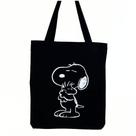 Bolsa Ecobag 100% algodão Black Estampa SNOOPY PAI