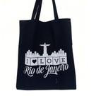 Bolsa Ecobag 100% algodão Black I 3 RIO DE JANEIRO