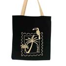 Bolsa Ecobag 100% algodão Black SELO (Alça branca)