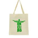 Bolsa Ecobag 100% algodão CRISTO (verde)