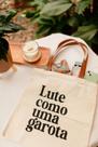 BOLSA ECOBAG 100% ALGODÃO DE RESÍDUO TÊXTIL - Lute como uma garota