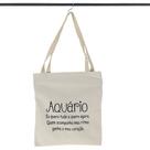 Bolsa Ecobag 100% algodão Estampa AQUÁRIO