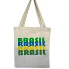 Bolsa Ecobag 100% algodão Estampa BRASIL ESCRITAS