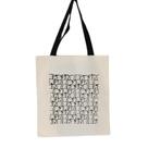 Bolsa Ecobag 100% algodão Estampa CACHORROS (alça preta)