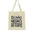Bolsa Ecobag 100% algodão Estampa DEI SORTE