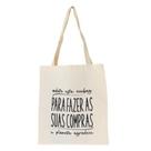 Bolsa Ecobag 100% algodão Estampa ECOBAG DAS COMPRAS